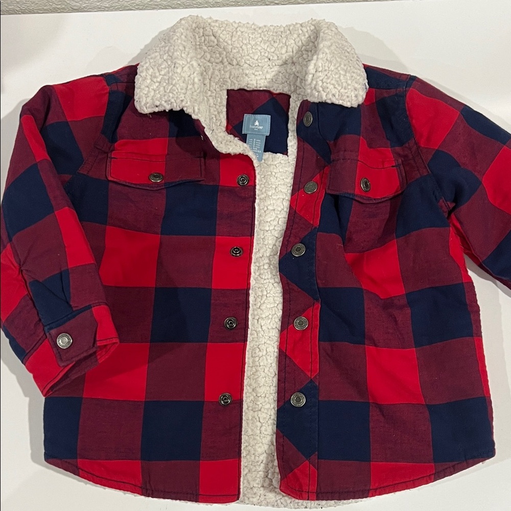GAP Red and Blue Plaid Kids Jacket